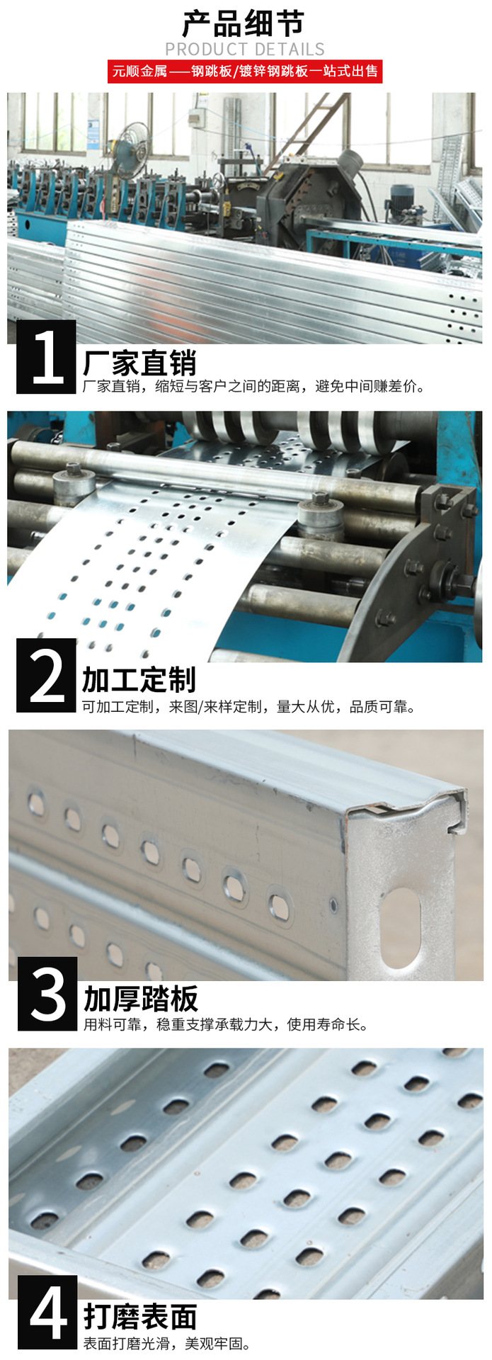 腳手架建筑用熱鍍鋅鋼跳板(圖3)